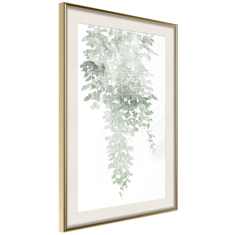Poster Cascade of Greenery - plant with leaves on a gently blurred texture 126863 additionalImage 3