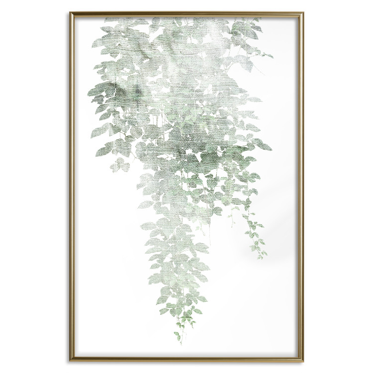 Poster Cascade of Greenery - plant with leaves on a gently blurred texture 126863 additionalImage 17