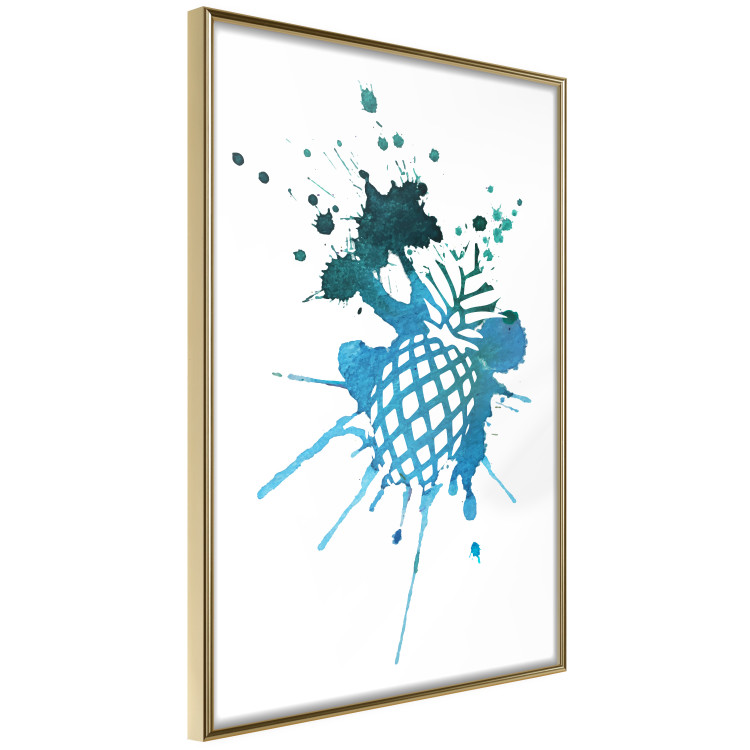 Wall Poster Azure Passion - abstract pattern in the shape of a tropical fruit 127063 additionalImage 14