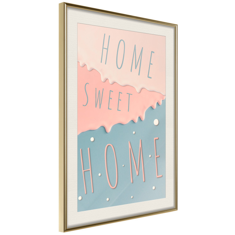 Wall Poster Sign: Home Sweet Home - English inscription on pastel background 127963 additionalImage 13