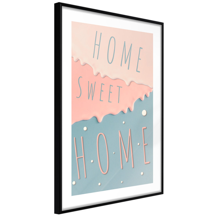 Wall Poster Sign: Home Sweet Home - English inscription on pastel background 127963 additionalImage 12