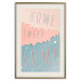 Wall Poster Sign: Home Sweet Home - English inscription on pastel background 127963 additionalThumb 20