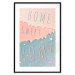 Wall Poster Sign: Home Sweet Home - English inscription on pastel background 127963 additionalThumb 15