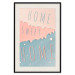 Wall Poster Sign: Home Sweet Home - English inscription on pastel background 127963 additionalThumb 19