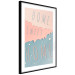 Wall Poster Sign: Home Sweet Home - English inscription on pastel background 127963 additionalThumb 12
