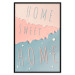 Wall Poster Sign: Home Sweet Home - English inscription on pastel background 127963 additionalThumb 16