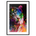 Poster Bengal Tiger - abstract animal on background with colorful accents 128363 additionalThumb 15
