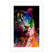 Poster Bengal Tiger - abstract animal on background with colorful accents 128363 additionalThumb 19