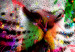 Poster Bengal Tiger - abstract animal on background with colorful accents 128363 additionalThumb 10