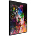 Poster Bengal Tiger - abstract animal on background with colorful accents 128363 additionalThumb 11