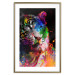 Poster Bengal Tiger - abstract animal on background with colorful accents 128363 additionalThumb 14