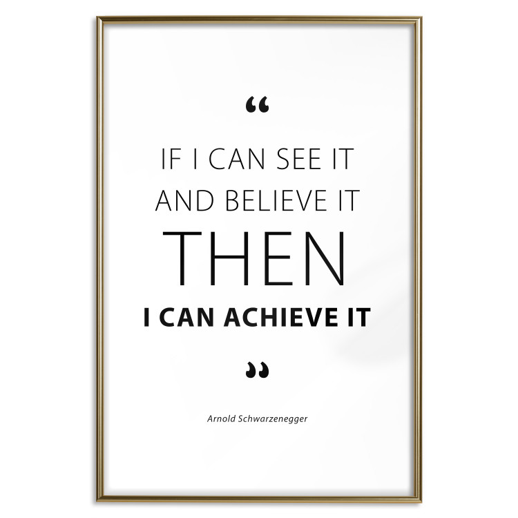 Wall Poster Quote - Arnold Schwarzenegger - motivational black English quotes 128863 additionalImage 14