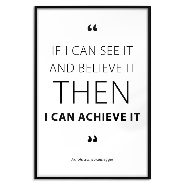 Wall Poster Quote - Arnold Schwarzenegger - motivational black English quotes 128863 additionalImage 16