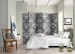 Folding Screen Gray Mandalas (5-piece) - composition in ornaments forming circles 128963 additionalThumb 2