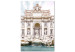 Canvas Print Trevi Fountain (1-part) vertical - architecture of a bright sculpture 129463