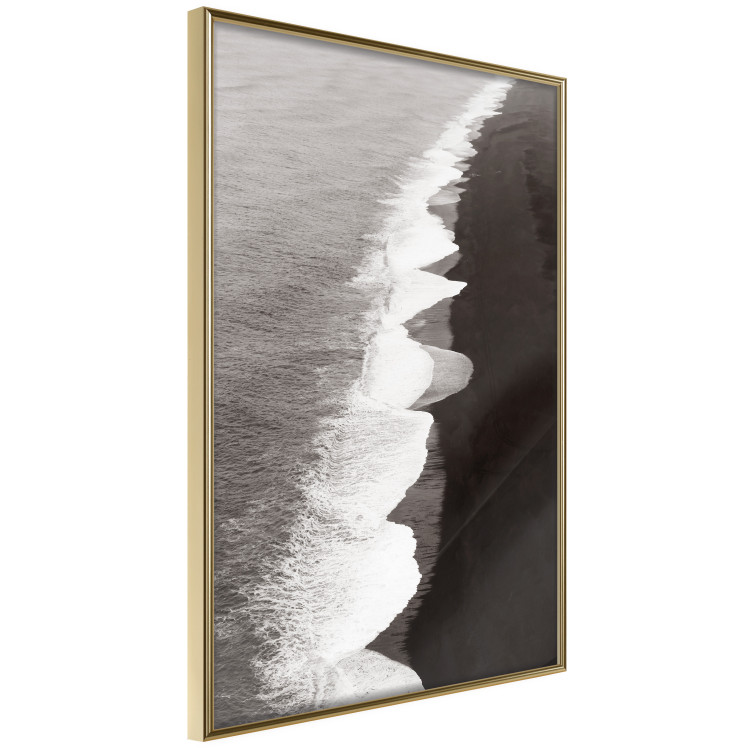 Wall Poster Balance of Opposites - monochromatic seascape with beach 130263 additionalImage 14