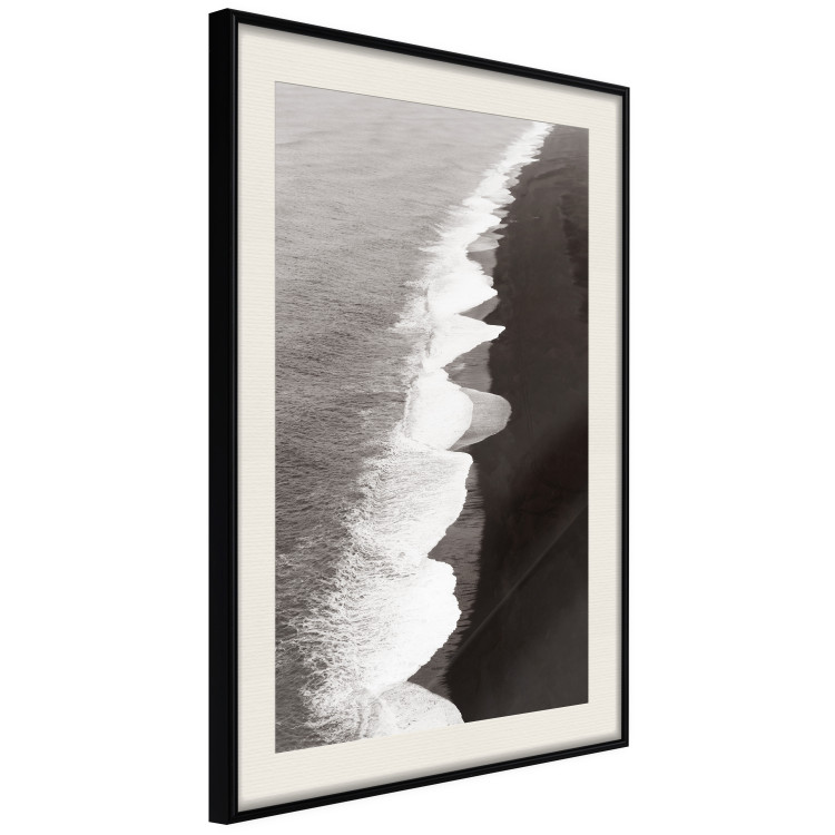 Wall Poster Balance of Opposites - monochromatic seascape with beach 130263 additionalImage 2