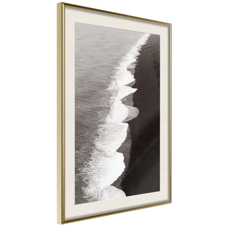 Wall Poster Balance of Opposites - monochromatic seascape with beach 130263 additionalImage 3