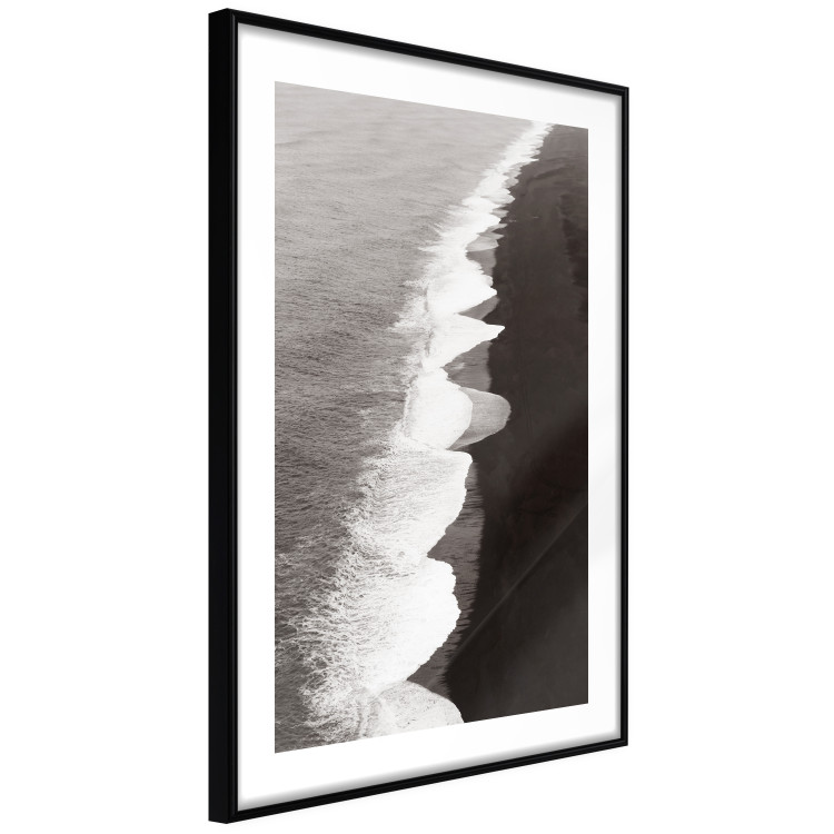 Wall Poster Balance of Opposites - monochromatic seascape with beach 130263 additionalImage 6