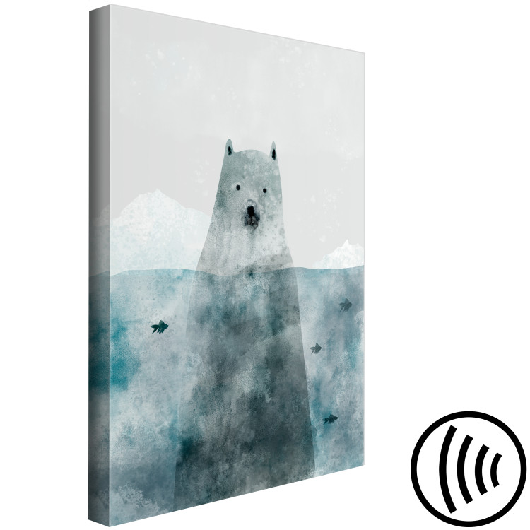 Canvas Art Print Polar Bear (1 Part) Vertical  130563 additionalImage 6