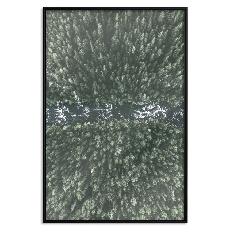 Wall Poster Forest River - a natural landscape of forest and river depicted from a bird's-eye view 130763 additionalImage 18