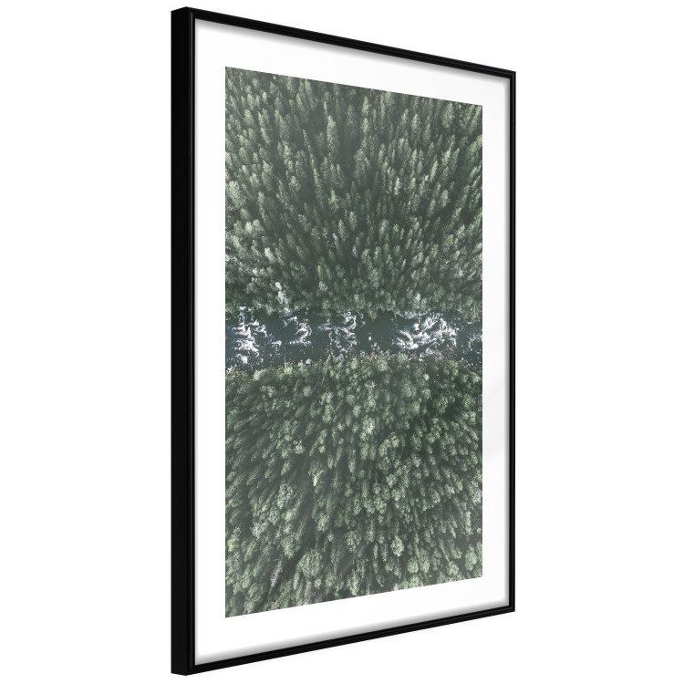 Wall Poster Forest River - a natural landscape of forest and river depicted from a bird's-eye view 130763 additionalImage 12