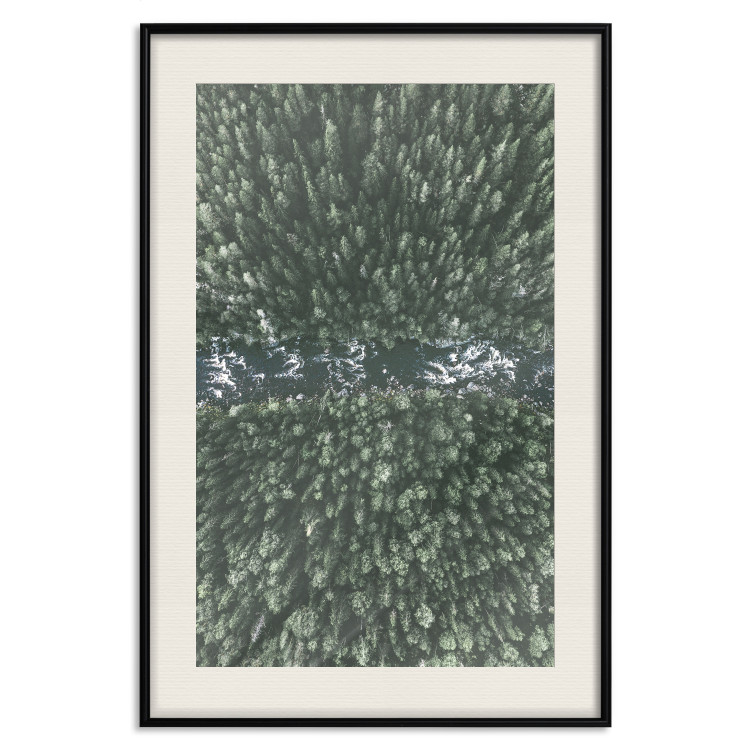 Wall Poster Forest River - a natural landscape of forest and river depicted from a bird's-eye view 130763 additionalImage 19