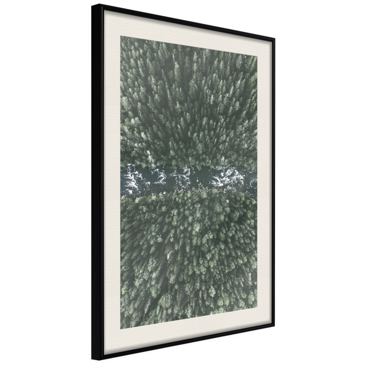 Wall Poster Forest River - a natural landscape of forest and river depicted from a bird's-eye view 130763 additionalImage 14
