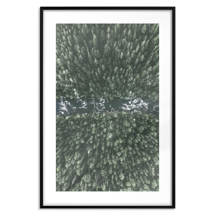 Wall Poster Forest River - a natural landscape of forest and river depicted from a bird's-eye view 130763 additionalImage 17