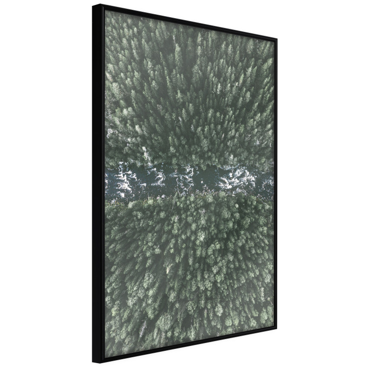 Wall Poster Forest River - a natural landscape of forest and river depicted from a bird's-eye view 130763 additionalImage 3