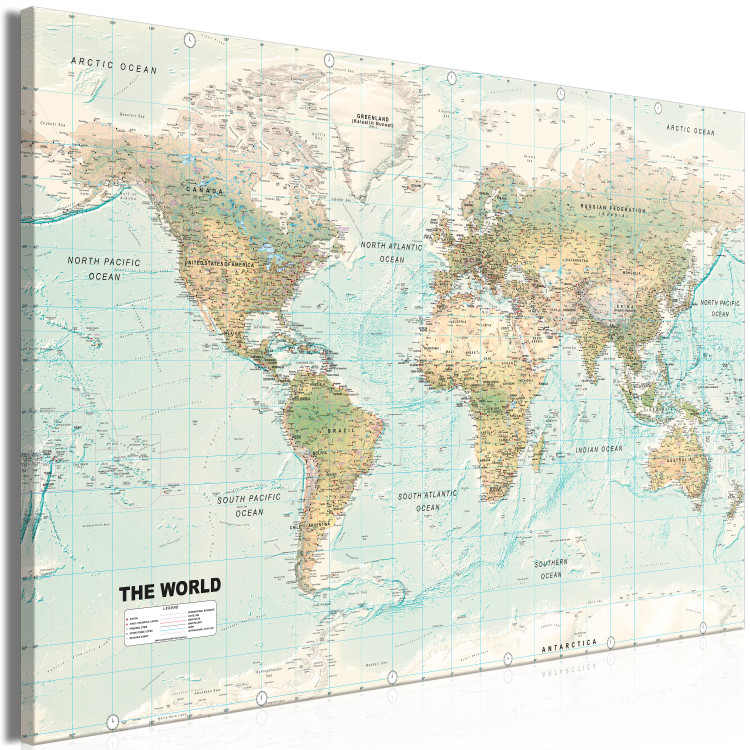 Large canvas print World Map: Beautiful World [Large Format] 132363 additionalImage 2