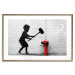 Poster Destroy the Hydrant - mural of a black boy with a large hammer on the wall 132463 additionalThumb 27