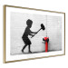 Poster Destroy the Hydrant - mural of a black boy with a large hammer on the wall 132463 additionalThumb 8