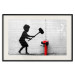 Poster Destroy the Hydrant - mural of a black boy with a large hammer on the wall 132463 additionalThumb 22