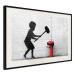 Poster Destroy the Hydrant - mural of a black boy with a large hammer on the wall 132463 additionalThumb 3