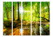 Room Separator Forest Stream II (5-piece) - waterscape among deciduous trees 132763 additionalThumb 3