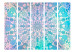 Folding Screen Girl's Mandala (Blue) II (5-piece) - zen-style pattern 132963 additionalThumb 3