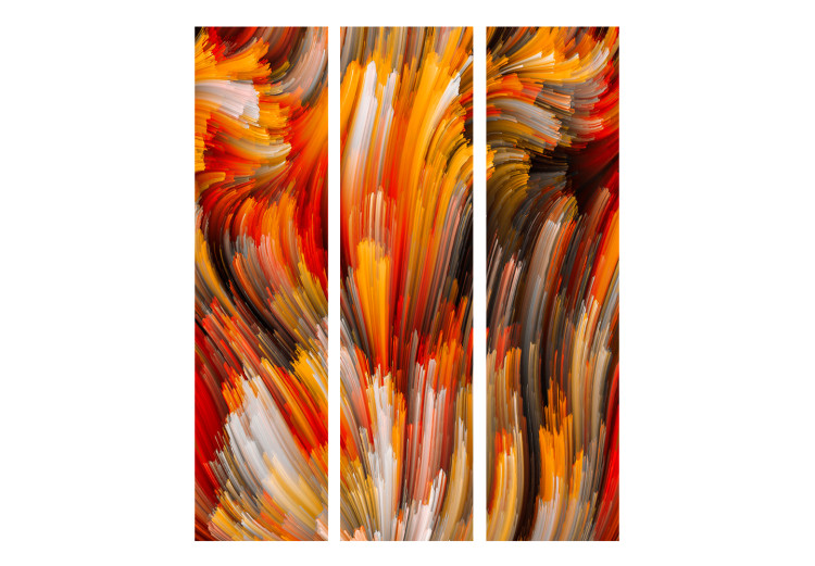 Room Divider Ocean of Fire (3-piece) - artistic composition on a colorful background 133063 additionalImage 3