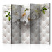 Room Divider Screen Princess of Elegance II (5-piece) - background with flowers and ornaments 133463