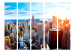 Room Separator Sunrise over Manhattan II - skyline of skyscrapers in New York 133963 additionalThumb 3