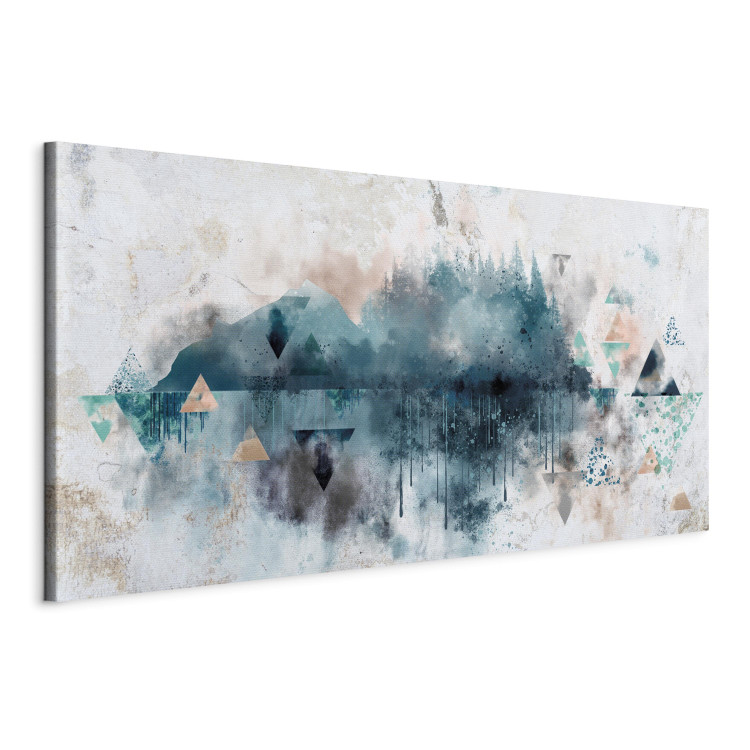 Canvas Print Geometric Landscape (1-piece) - watercolor-style abstraction 134363 additionalImage 2