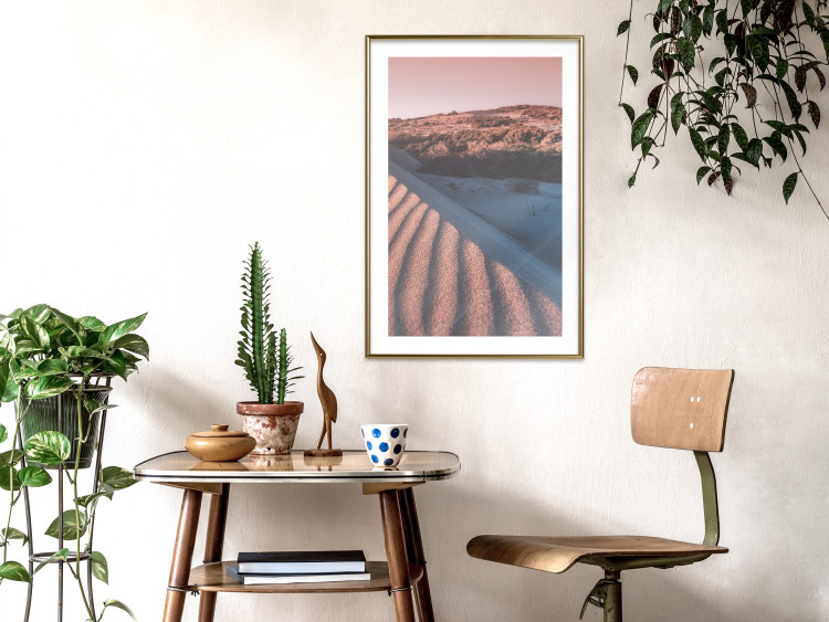Wall Poster Pink Sands - desert landscape and plants in an orange composition 134763 additionalImage 13