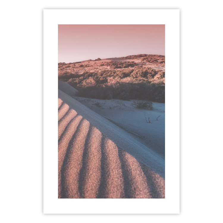 Wall Poster Pink Sands - desert landscape and plants in an orange composition 134763 additionalImage 19