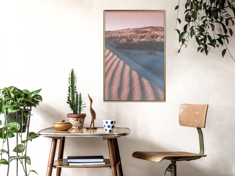 Wall Poster Pink Sands - desert landscape and plants in an orange composition 134763 additionalImage 5