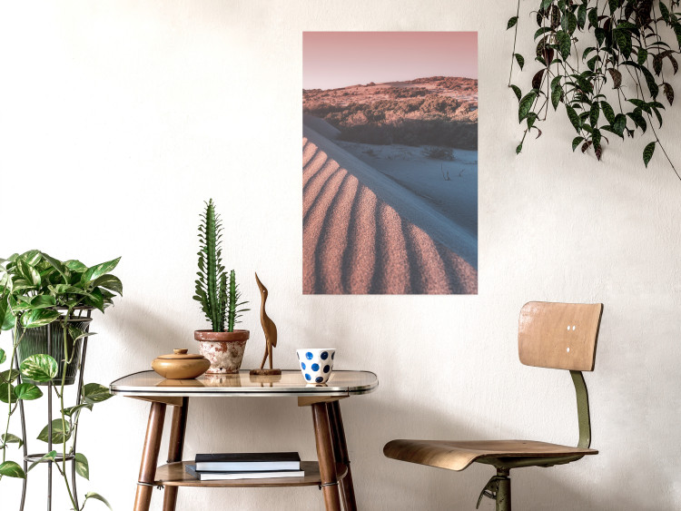 Wall Poster Pink Sands - desert landscape and plants in an orange composition 134763 additionalImage 2