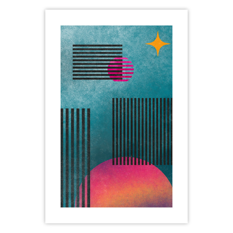 Poster Solar Gleams - abstract geometric patterns against a cosmic background 135363 additionalImage 7