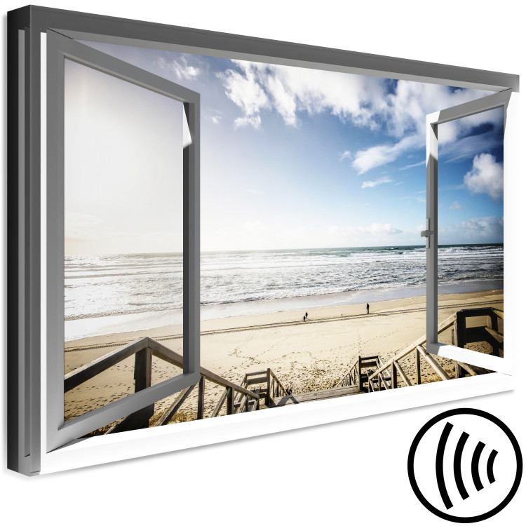 Canvas Print View of Peace (1-piece) Wide - landscape of beach and sea 135563 additionalImage 6