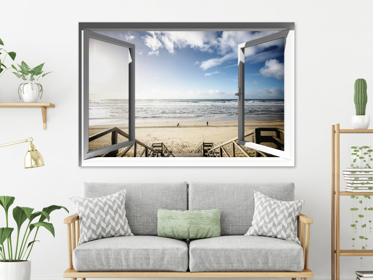 Canvas Print View of Peace (1-piece) Wide - landscape of beach and sea 135563 additionalImage 3