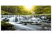 Large canvas print Awesome Waterfall - Green II [Large Format] 136363
