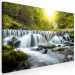 Large canvas print Awesome Waterfall - Green II [Large Format] 136363 additionalThumb 2